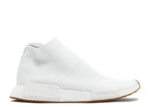 Adidas Nmd cs1 Primeknit White Gum Footwear BA7208 。