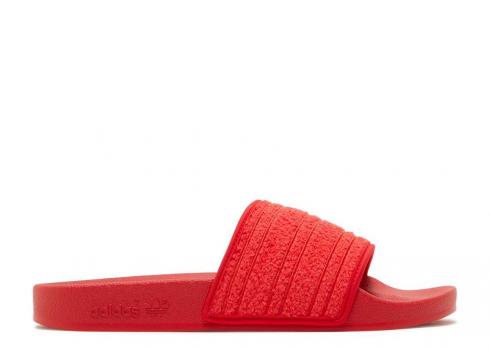 Adidas Womens Adilette Slide Vivid Red HQ1479