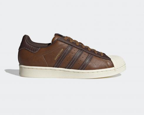 Adidas Originals Superstar Cloud White Dark Brown GW4438 .