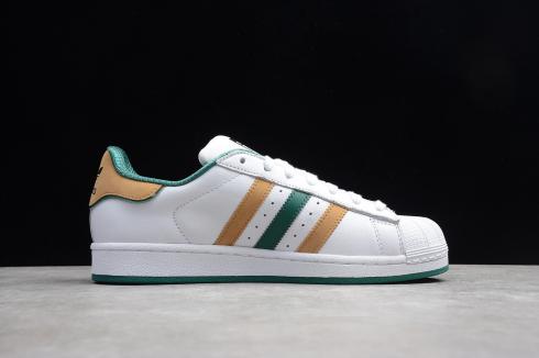 Adidas Originals Superstar Cloud White Green Yellow D90978