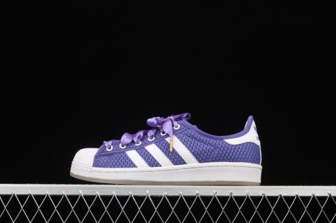 Adidas Originals Superstar Cloud White Purple S82581