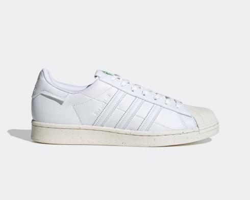 Adidas Superstar Cloud White Green Shoes FW2292