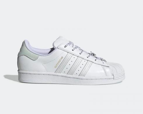 Adidas Womens Superstar White Iridescent Animal Print FV3392