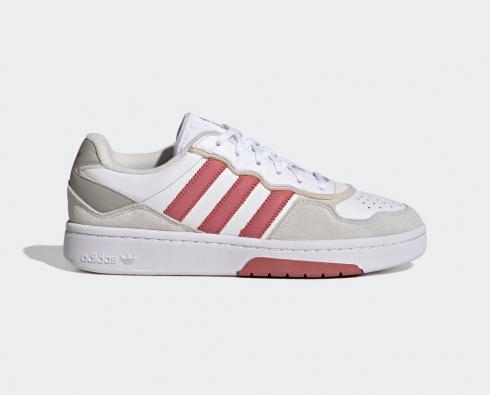 Adidas Courtic Cloud Wit Wonder Rood Grijs GX4369