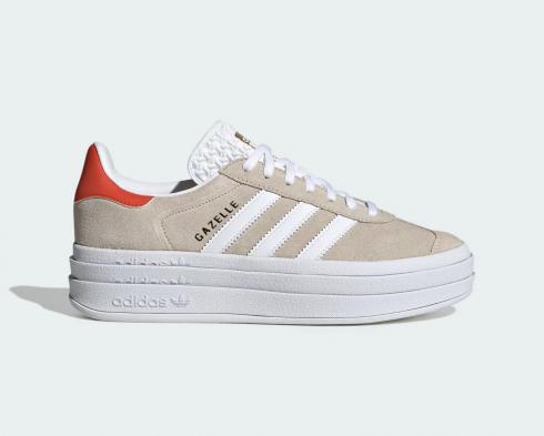 Adidas Gazelle Bold Wonder Beige Collegiate Orange IG8671