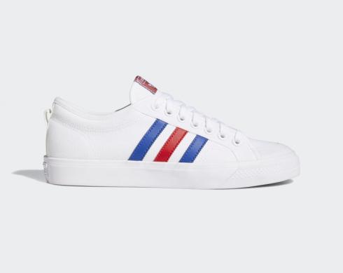 Adidas Nizza Cloud White Scarlet Royal Blue FV0657