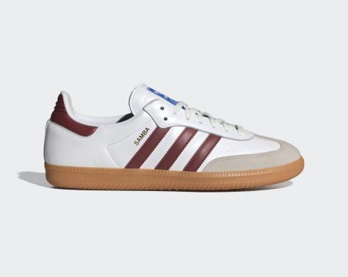 Adidas Samba OG Cloud White Burgundy Gum IF3813