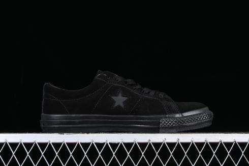 Converse One Star Pro Ox Suede Triple Black 166839C