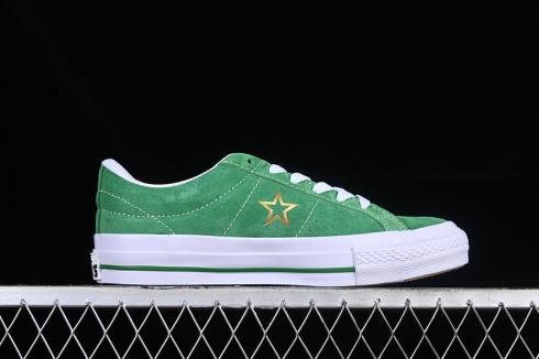 Converse One Star Pro Suede Verde Branco Ouro A06645C