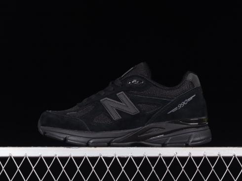 New Balance 990v4 Buatan USA Triple Black M990BB4