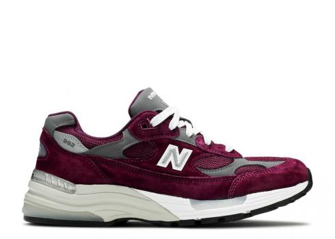 New Balance 992 Made In Usa Maroon Grey M992BA