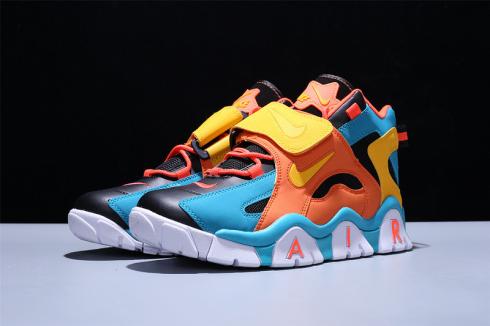 Nike Air Barrage Mid Blue Orange Yellow AT7847