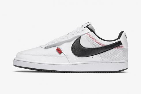 Nike Court Vision Low Premium Hvid Sort Rød CD5464-100