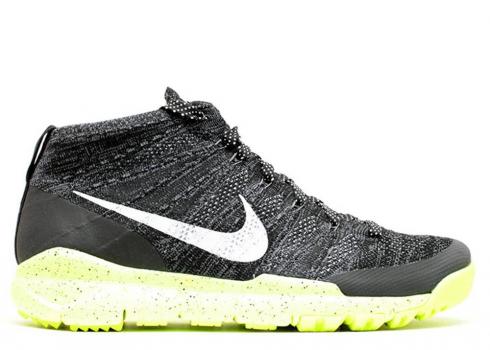 Nike Flyknit Trainer Chukka Fsb Black Volt White 625009-017