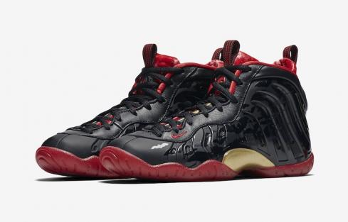 Nike Little Posite One Vamposite Black Red 846077-003