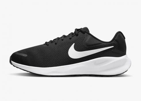 Nike Revolution 7 Ekstra Lebar Hitam Putih FB8501-002