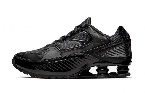 Nike Womens Shox Enigma Triple Black Gym Red BQ9001-001