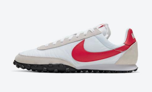 Nike Waffle Racer Red Swoosh White Grey CN8116-100