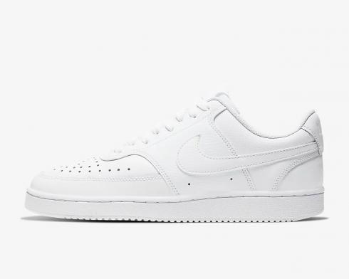 Nike Womens Court Vision Low Triple White Shoes CD5434-100