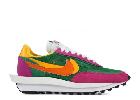 Sacai x Nike LDV Waffle Green Pink Yellow BV0073-301