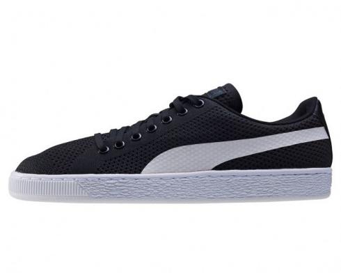 Puma Basket Classic Evoknit Schwarz White Black Mens Shoes 363180-01