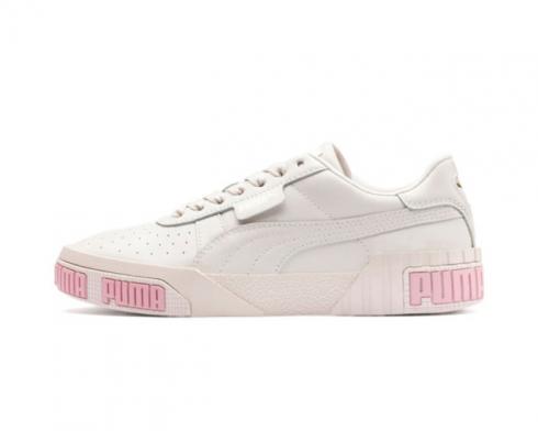 Puma Cali Bold Pastel Beige White Womens Casual Shoea 370811-02