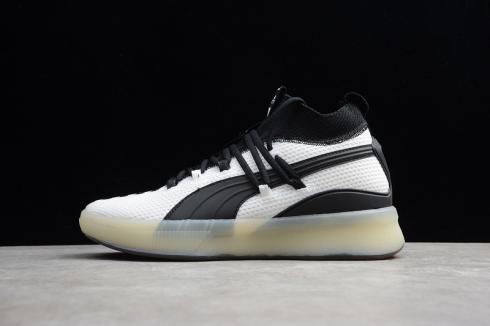 Puma Clyde Court Poe Black White Basketball Mens Shoes 191715-08