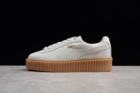 Puma Creepers Rihanna Fenty White Oatmeal Womens Shoes 361005-06