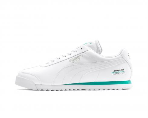 Puma MAPM Mercedes White Green Roma Pánské běžecké boty 339872-02