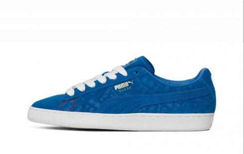 Puma Suede Classic Breakdance Paris Mens Shoes Blue 366298-01