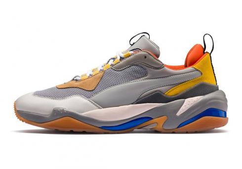 Puma Thunder Spectra Grey Yellow Casual Unisex Shoes 367516-02