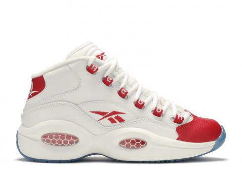 Reebok Question Mid GS White Pearlized Red J98948