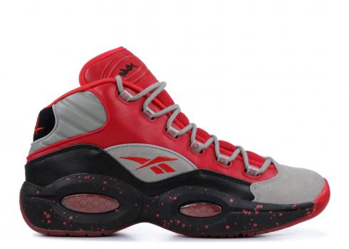 Reebok Question Mid Stash Carbon Black Red V61040