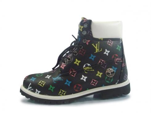 Black Timberland Custom Boots Men