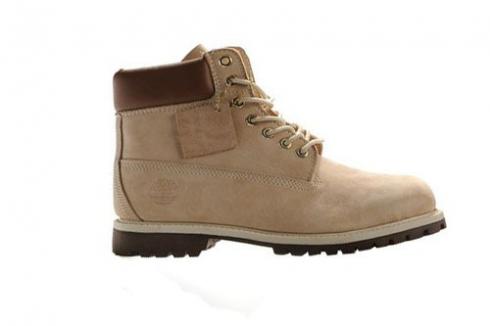 Mens Timberland 6-inch Premium Scuff Proof Boots Cream Brown