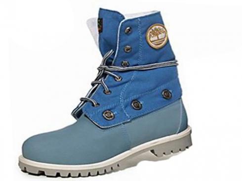 Mens Timberland Roll-top Boots Blue White