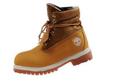 Mens Wheat Timberland Roll-top Boots