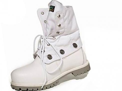 Timberland Authentics Roll-top Boots For Men White