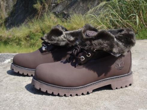 Timberland Brown Women Roll Top Boots