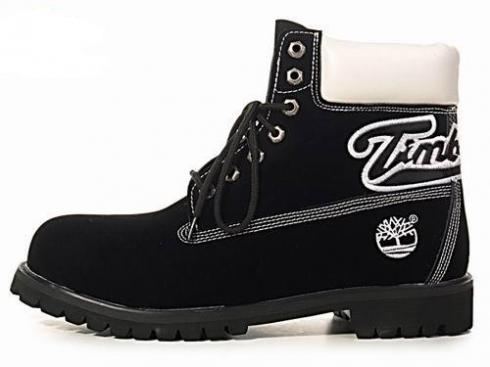 Timberland Custom 6 Inch Boots Men Black White