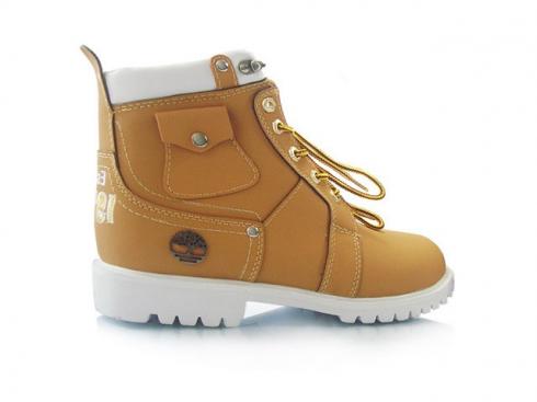 Timberland Men Custom 6-inch Premium Boots Wheat White