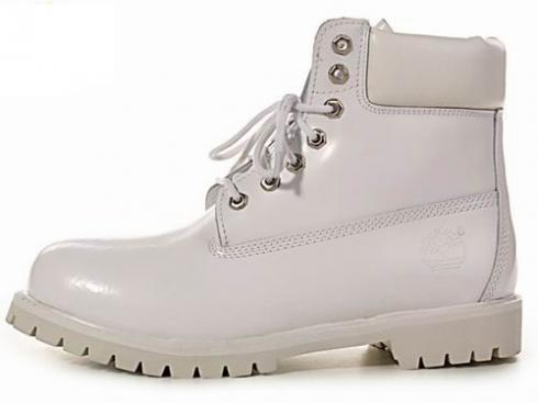 White Timberland 6-inch Boots Womens