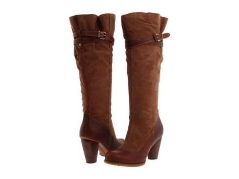 Womens Timberland Earthkeepers Shoreham Tall Zip Boots Chocolate