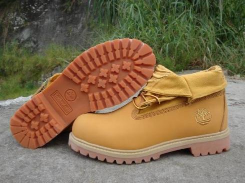 Womens Timberland Roll-top Boots Wheat