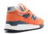 New Balance 998 Orange Blue Grey M998CTL