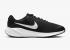 Nike Revolution 7 Ekstra Lebar Hitam Putih FB8501-002