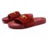 Puma Leadcat Suede Womens Sandals Red Dahlia Gold 365758-04