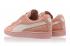 Puma Suede Classic Sneakers Dame Peach Pink White 355462-67