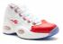 Reebok Question Mid White Pearlized Red 79757