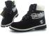 Black White Timberland Custom 6 Inch Boots Mens